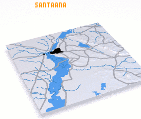 3d view of Santa Ana