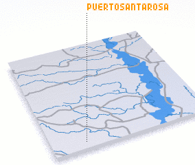 3d view of Puerto Santa Rosa