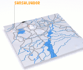 3d view of San Salvador