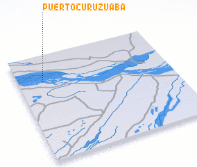 3d view of Puerto Curuzú Abá