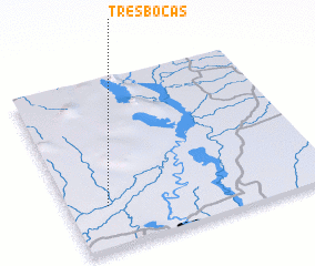 3d view of Tres Bocas