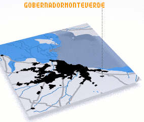 3d view of Gobernador Monteverde