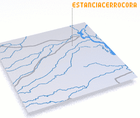 3d view of Estancia Cerro Corá