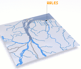 3d view of Wales