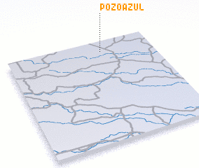 3d view of Pozo Azul