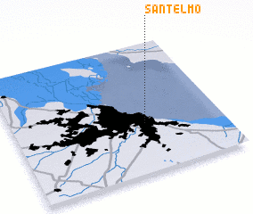 3d view of San Telmo