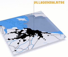 3d view of Villa General Mitre