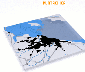 3d view of Punta Chica