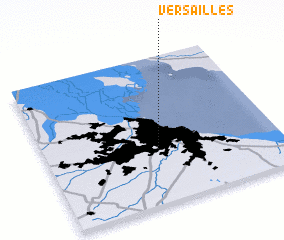 3d view of Versailles