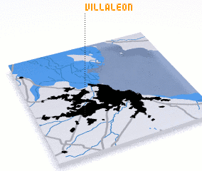 3d view of Villa León