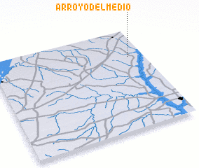 3d view of Arroyo del Medio