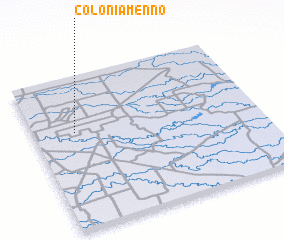 3d view of Colonia Menno