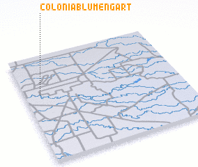 3d view of Colonia Blumengart