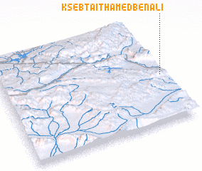 3d view of Ksebt Aït Hamed Ben Ali