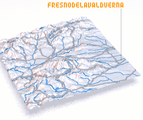 3d view of Fresno de la Valduerna