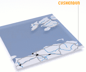 3d view of Cushendun