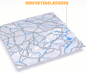 3d view of Monforte de la Sierra