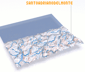 3d view of Santo Adriano del Monte