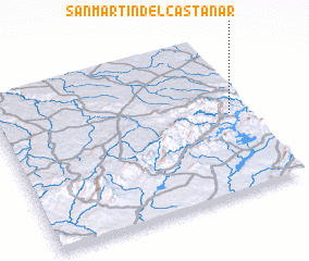 3d view of San Martín del Castañar