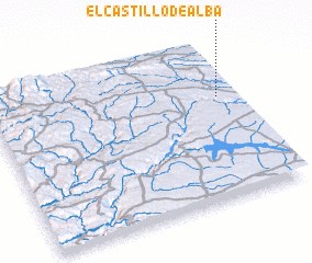 3d view of El Castillo de Alba