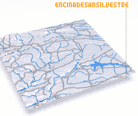 3d view of Encina de San Silvestre