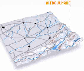 3d view of Aït Boulmane