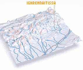 3d view of Ighrem nʼAït Issa