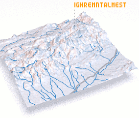 3d view of Ighrem nʼTalmest