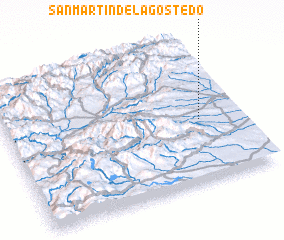 3d view of San Martín del Agostedo