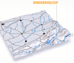 3d view of Irherm Ou Assif