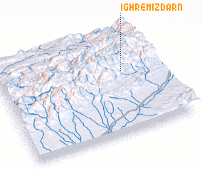 3d view of Ighrem Izdarn