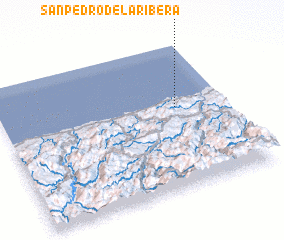 3d view of San Pedro de la Ribera