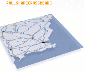 3d view of Pollshane Cross Roads