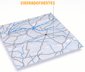 3d view of Sierra de Fuentes