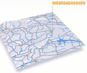 3d view of Miranda do Douro