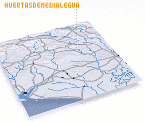 3d view of Huertas de Medialegua