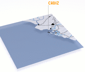 3d view of Cádiz