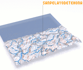 3d view of San Pelayo de Tehona