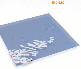 3d view of Kirkja