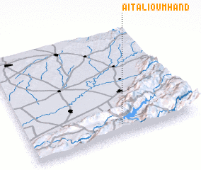 3d view of Aït Ali Ou Mhand