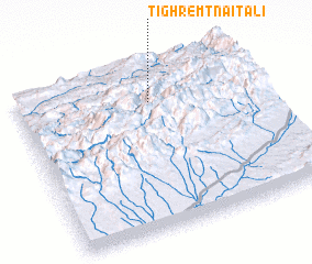 3d view of Tighremt nʼAït ‘Ali