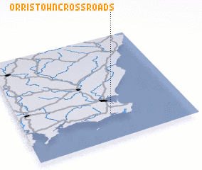 3d view of Orristown Cross Roads