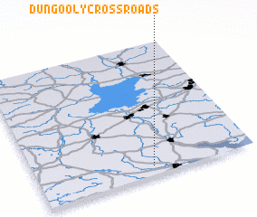3d view of Dungooly Cross Roads