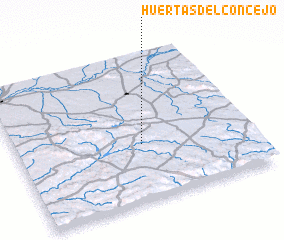 3d view of Huertas del Concejo