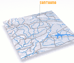 3d view of Santa Ana