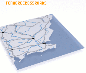 3d view of Tenacre Cross Roads