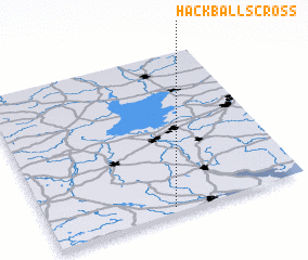 3d view of Hackballs Cross