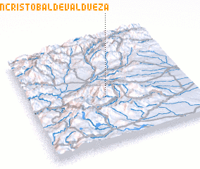 3d view of San Cristóbal de Valdueza