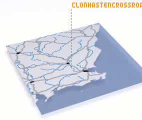 3d view of Clonhasten Cross Roads