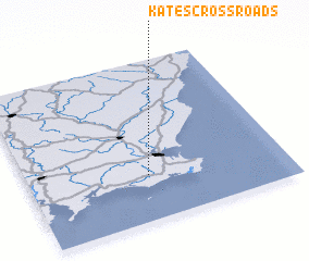 3d view of Kateʼs Cross Roads